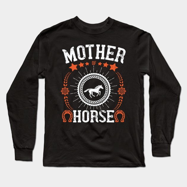 Horses Love - Horses Mother Long Sleeve T-Shirt by ShirzAndMore